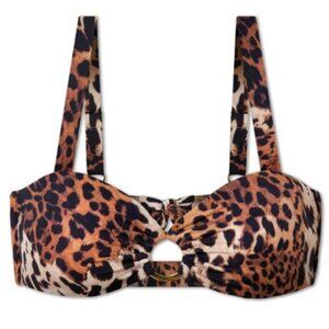 NWT WET SWIMWEAR Leopard Print Bikini Top - XS